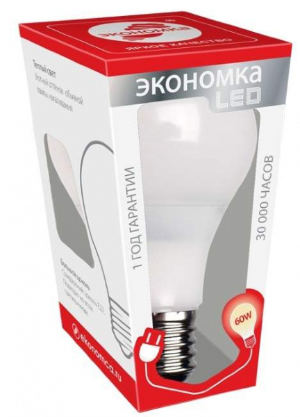 Лампа Экономка светод. Led А60 11Вт Е27 3000К пластик