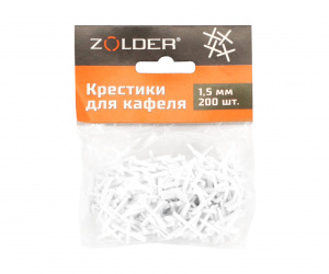 Крестики для кафеля Zolder 336847 200шт. 1,5 мм Крестики для кафеля Zolder 336847 200шт. 1,5 мм