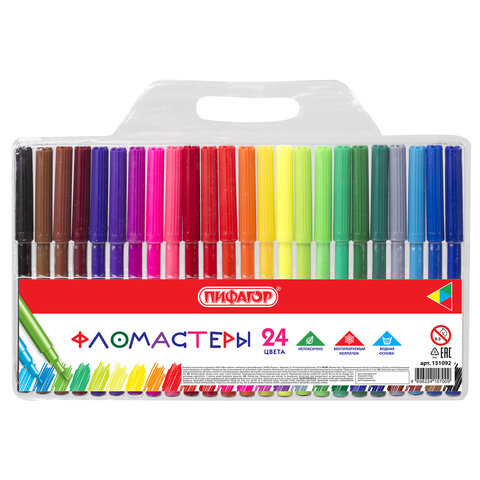 Фломастеры Пифагор 24 цв.151092