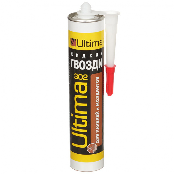 Жидкие гвозди ULTIMA 302, клей для панелей и молдингов, 360 г