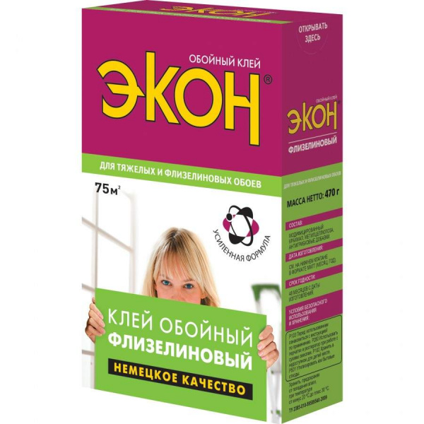 Клей обойный Экон флизелин 470гр