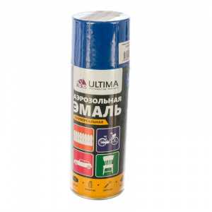 Ultima, СИНИЙ RAL 5005 эмаль аэрозольная универсальная, 520 мл
