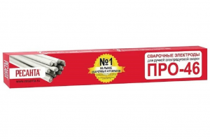 Сварочный электрод Ресанта ПРО-46, Ф3,0 Пачка 1кг