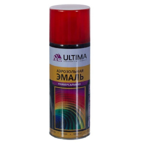 Ultima, ТЕМНО-КРАСНЫЙ RAL 3011  эмаль аэрозольная универсальная, 520 мл