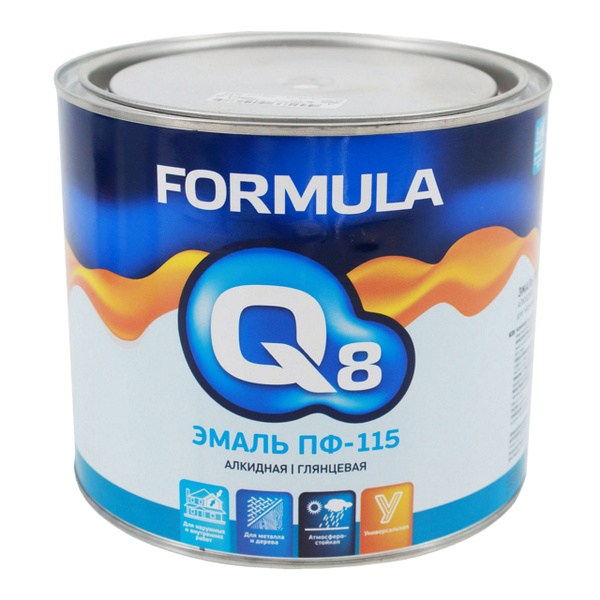 Эмаль ПФ-115 серая 1,9кг Formula Q8 Эмаль ПФ-115 серая 1,9кг Formula Q8