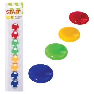 Магниты Staff диам.20мм, 8шт, ассорти 236403