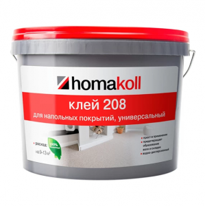 Клей акриловый для гибких напольных покрытий Homa Homakoll 208 4 кг