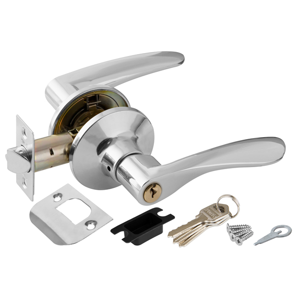 Ручка защёлка DK620 CP-ET (6020 CP-E) (кл./фик.) хром (34639) (PUNTO)
