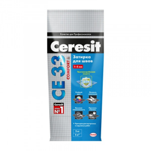 Затирка СЕ33, 2-5мм №1 белый Ceresit
