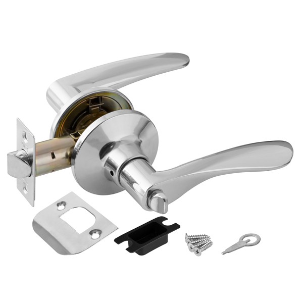 Ручка защелка DK620 CP-BK фикс. хром