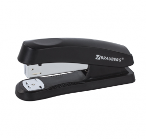 Степлер №24_6 №26_6 BRAUBERG Standard до 30л черно-синий