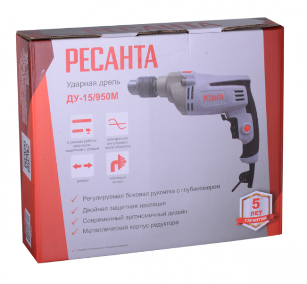 Дрель ударная ДУ-15_950М Ресанта _3 Дрель ударная ДУ-15_950М Ресанта _3