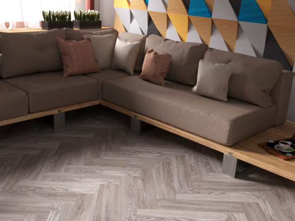 Кварц-винил (LVT) Fine Floor FF-416-M Дуб Бран