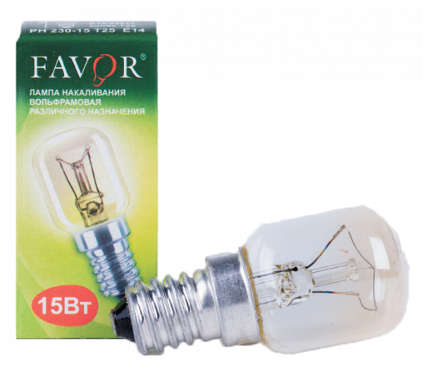 эл.лампа Favor PH-15 Вт Т25 Е14 для холод.
