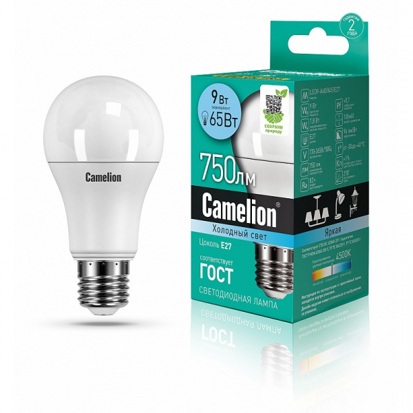 Camelion лампа LED 9-845E 27BasicULTRA