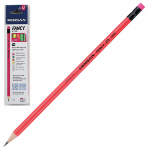 Карандаш ч_гр PENSAN,1ШТ,НВ,с рез,неоновый,4цв,заточ.16500 180802