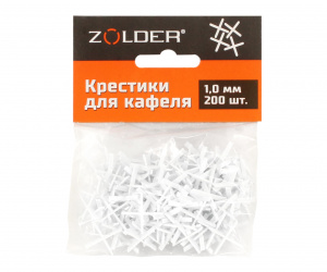Крестики для кафеля Zolder 336846 200шт. 1 мм Крестики для кафеля Zolder 336846 200шт. 1 мм