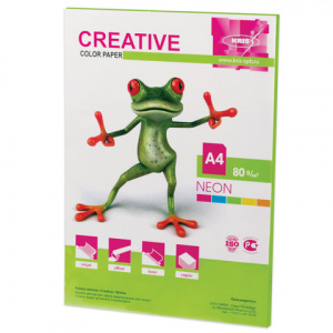 Бумага Creative color А4, 80г м, 50л, неон салатовая 110516 Бумага Creative color А4, 80г м, 50л, неон салатовая 110516