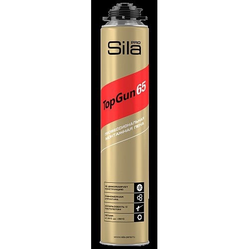 Sila Pro TopGun 65, проф. монтажная пена, 875 мл
