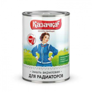 Эмаль акриловая термостойкая белая д/радиаторов 0,9кг