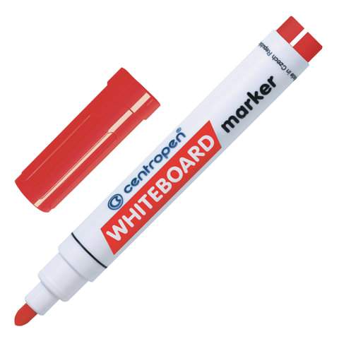 Маркер для доски Centropen, кругл.наконечник, 2,5мм, красный