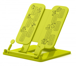 Подставка для книг пластиковая ErichKrause Neon Solid, таблица умножения, желтый Подставка для книг пластиковая ErichKrause Neon Solid, таблица умножения, желтый