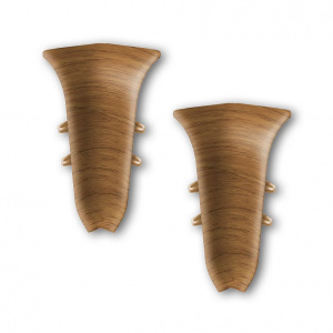 Угол внутренний для плинтуса 55мм 