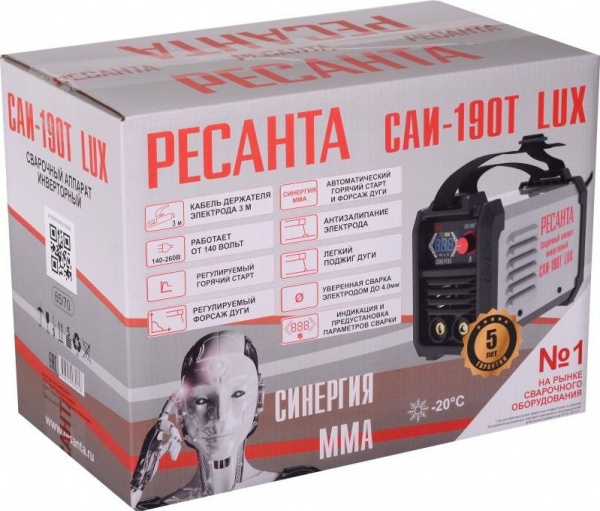 Сварочный аппарат инверторный САИ-190Т LUX Ресанта_7