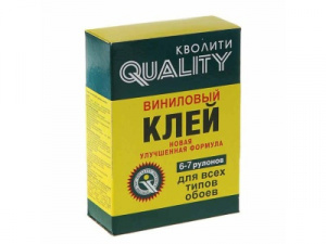 Клей Обойный виниловый Qualiti в коробке 200 гр Россия