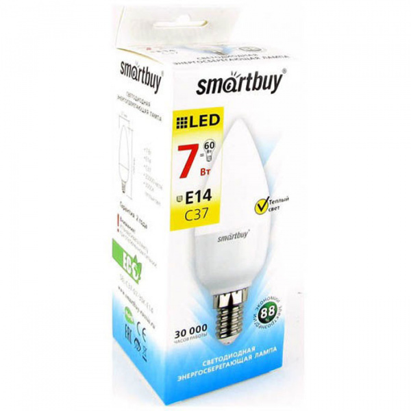 Светодиодная лампа Smartbuy свеча 7