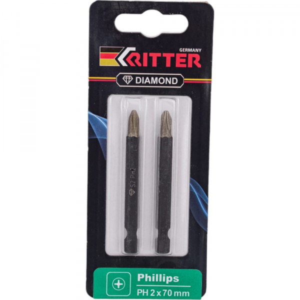 Бита Ritter Diamond PH 2x70 магнит.