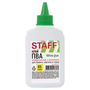 Клей ПВА STAFF 85г, с дозатором 225175