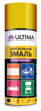Ultima, ЗОЛОТОЙ МЕТ эмаль аэрозольная с металл.эффектом, 520 мл