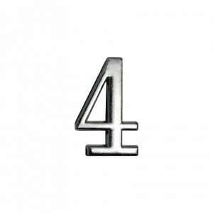 Цифра малая 4 Хром